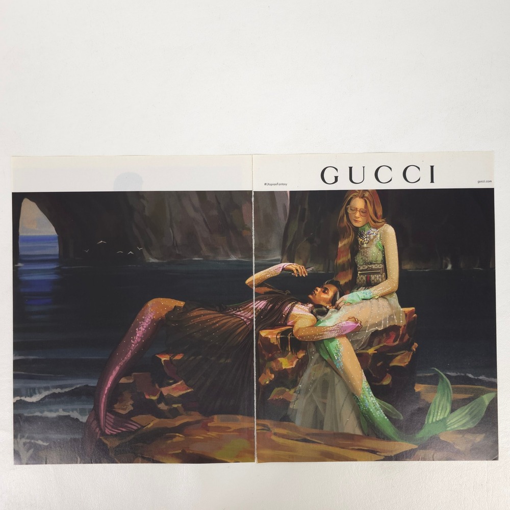 Gucci Hallucination Mermaids Print Ad Ignasi Monreal Fashion Closet Wall Art